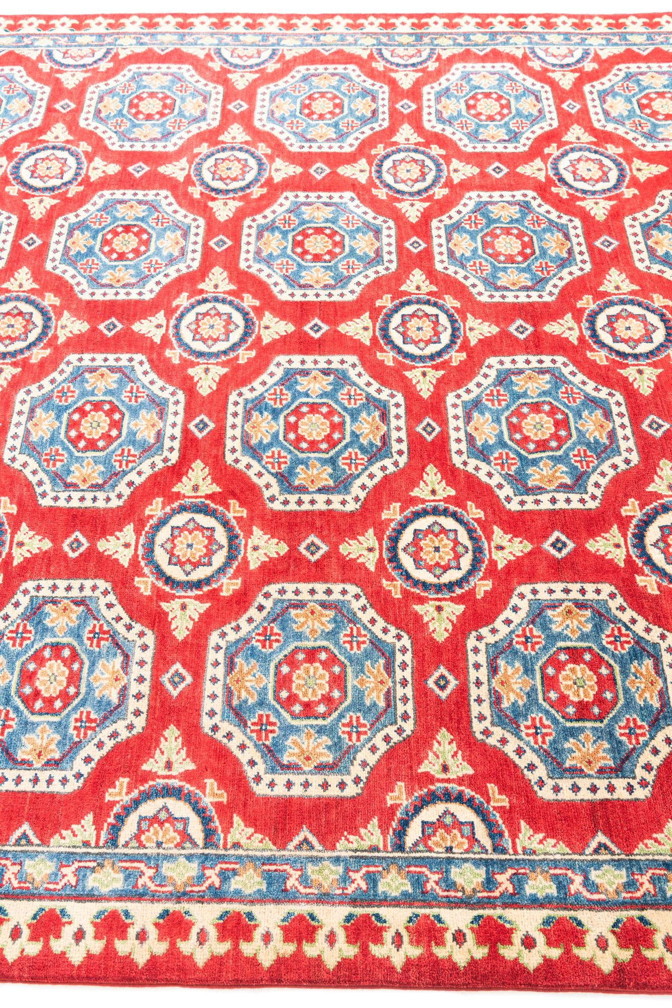 6' 8 x 9' 6 Hand Knotted Kazak Rug