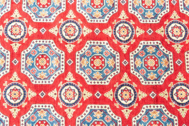 6' 8 x 9' 6 Hand Knotted Kazak Rug