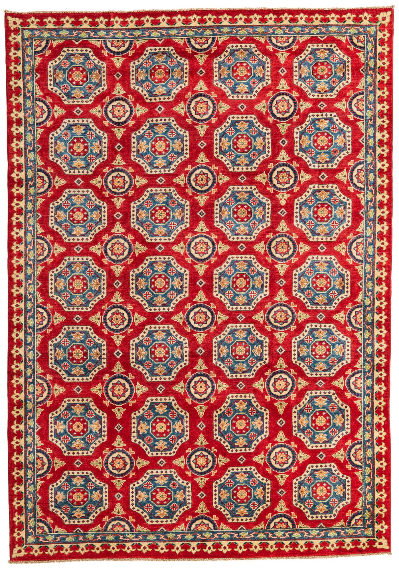 6' 8 x 9' 6 Hand Knotted Kazak Rug