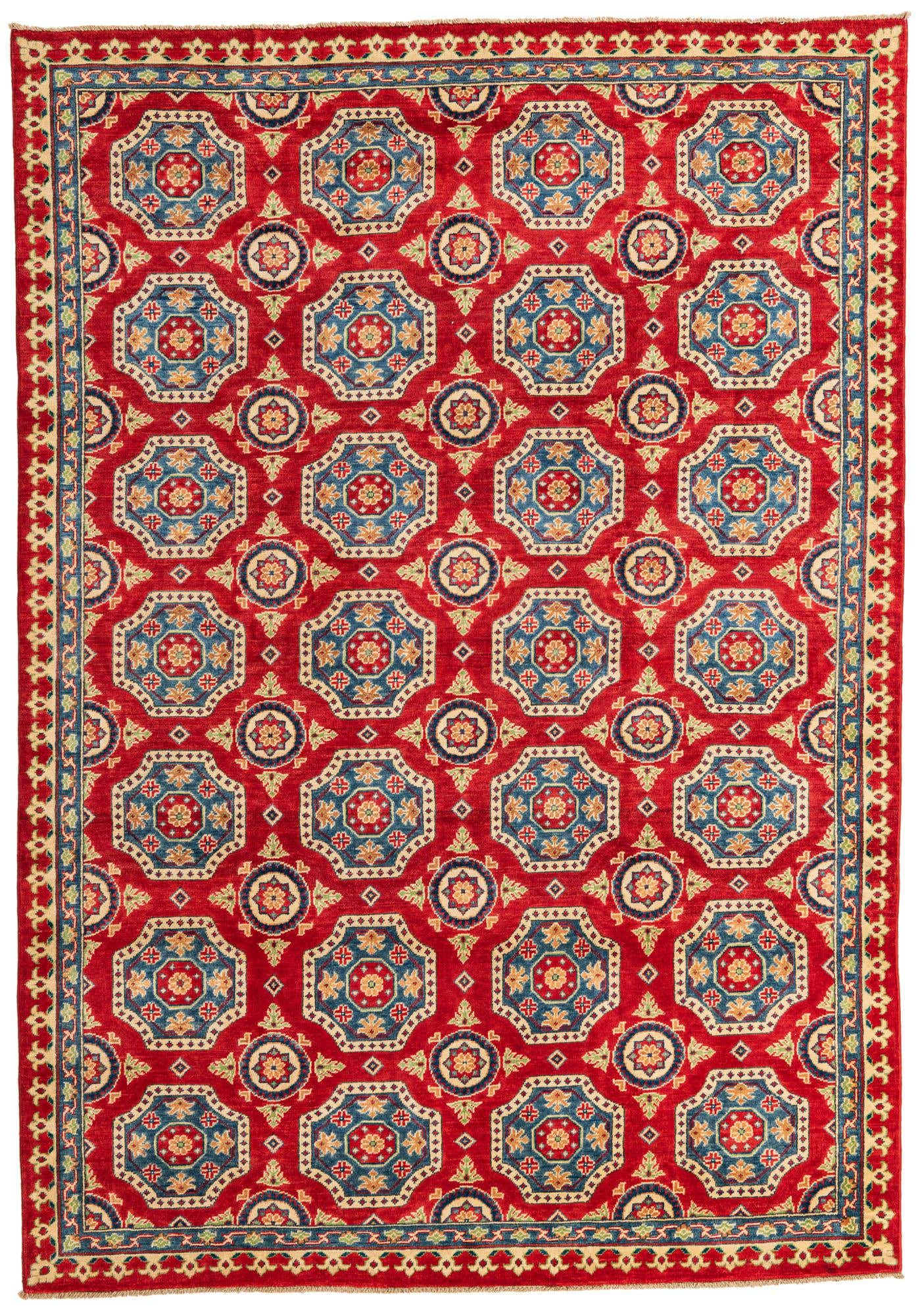 6' 8 x 9' 6 Hand Knotted Kazak Rug