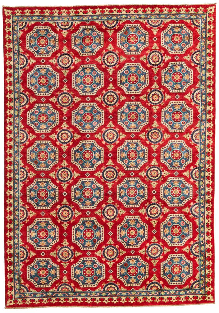 6' 8 x 9' 6 Hand Knotted Kazak Rug