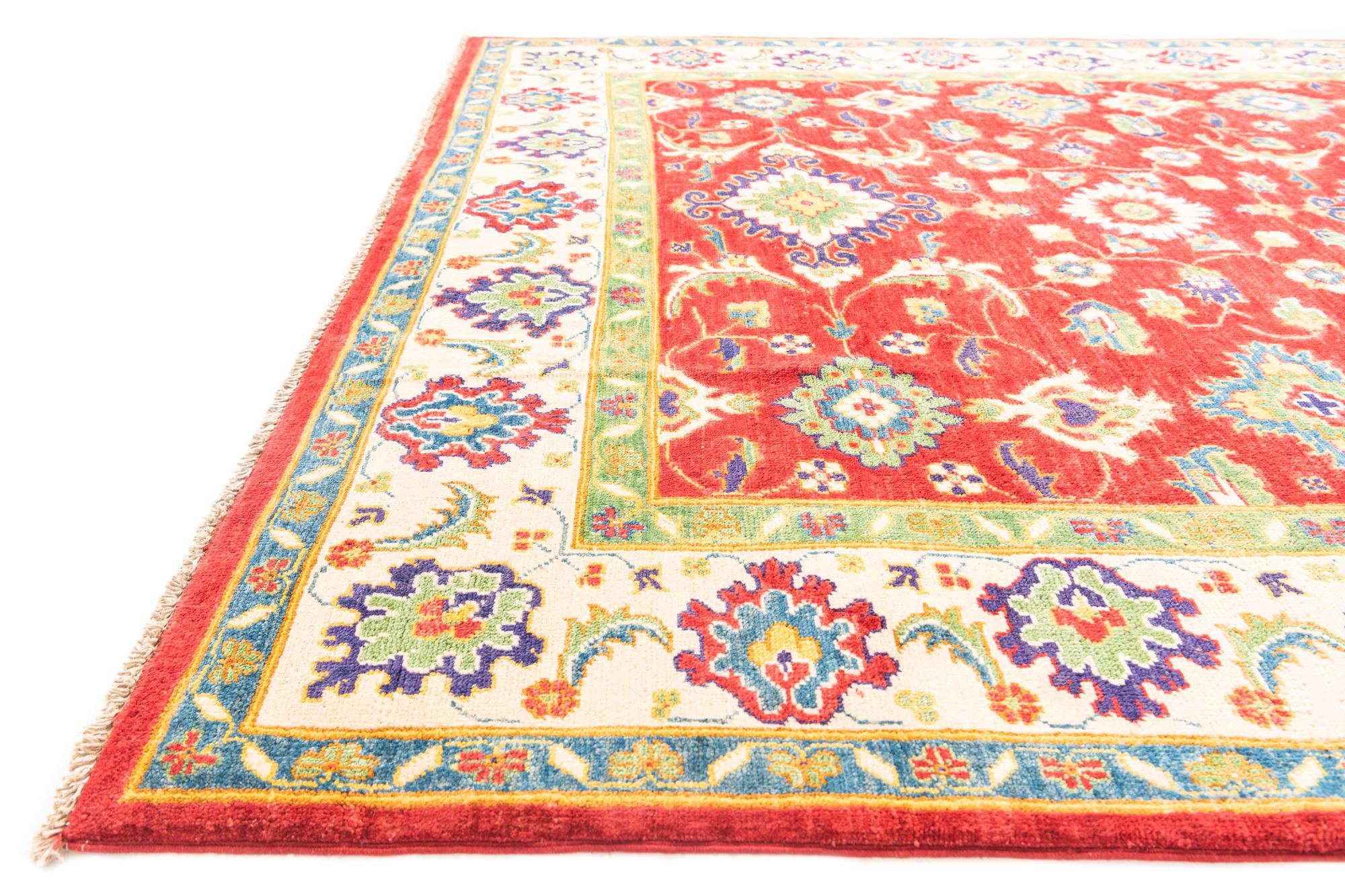6' x 9' 1 Hand Knotted Kazak Rug