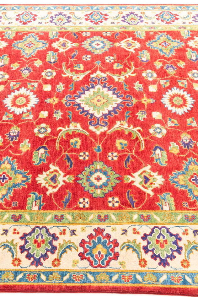 Detail image of 6' x 9' 1 Hand Knotted Kazak Rug