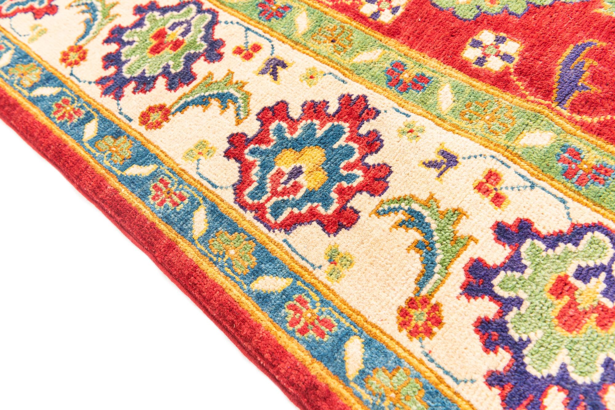 6' x 9' 1 Hand Knotted Kazak Rug