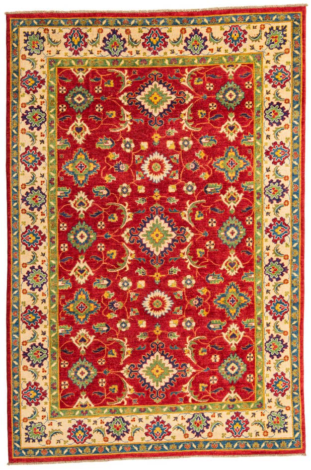 Detail image of 6' x 9' 1 Hand Knotted Kazak Rug