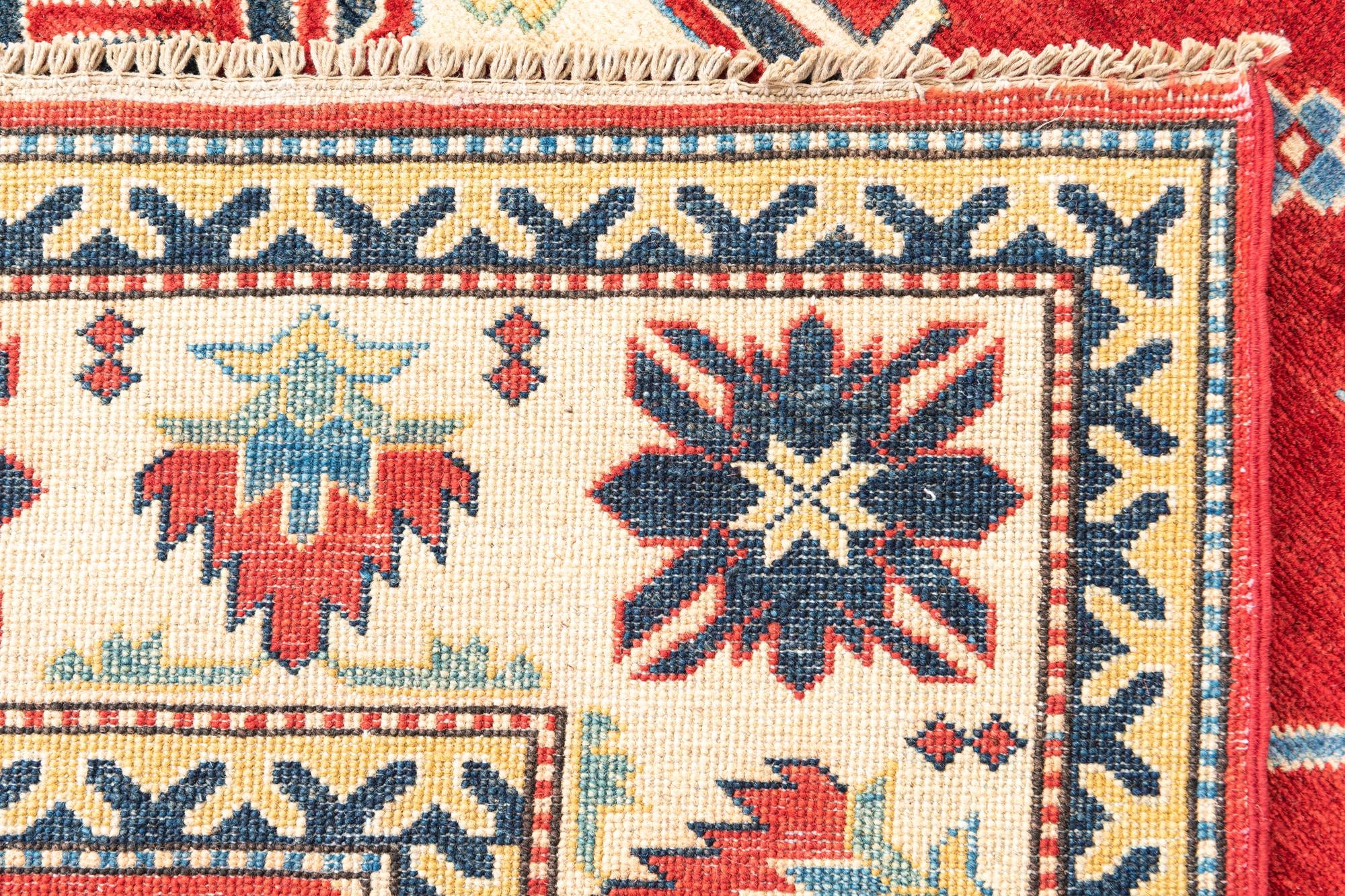 6' x 8' 7 Hand Knotted Kazak Rug