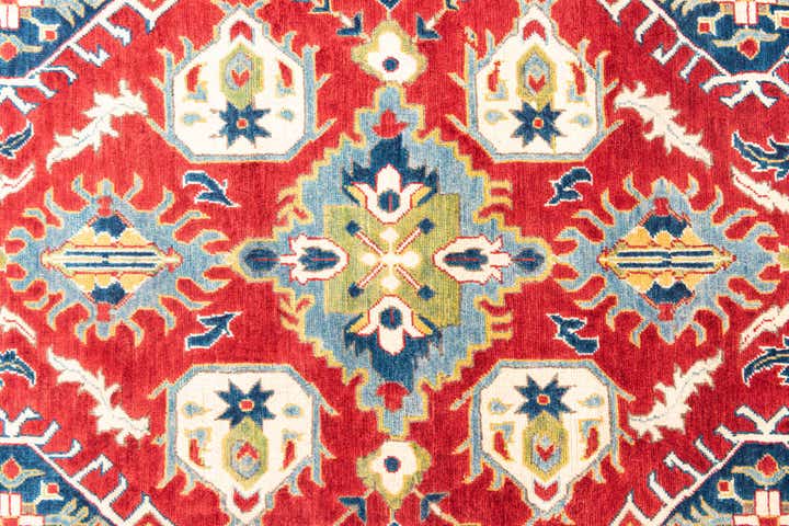 6' x 9' 5 Hand Knotted Kazak Rug