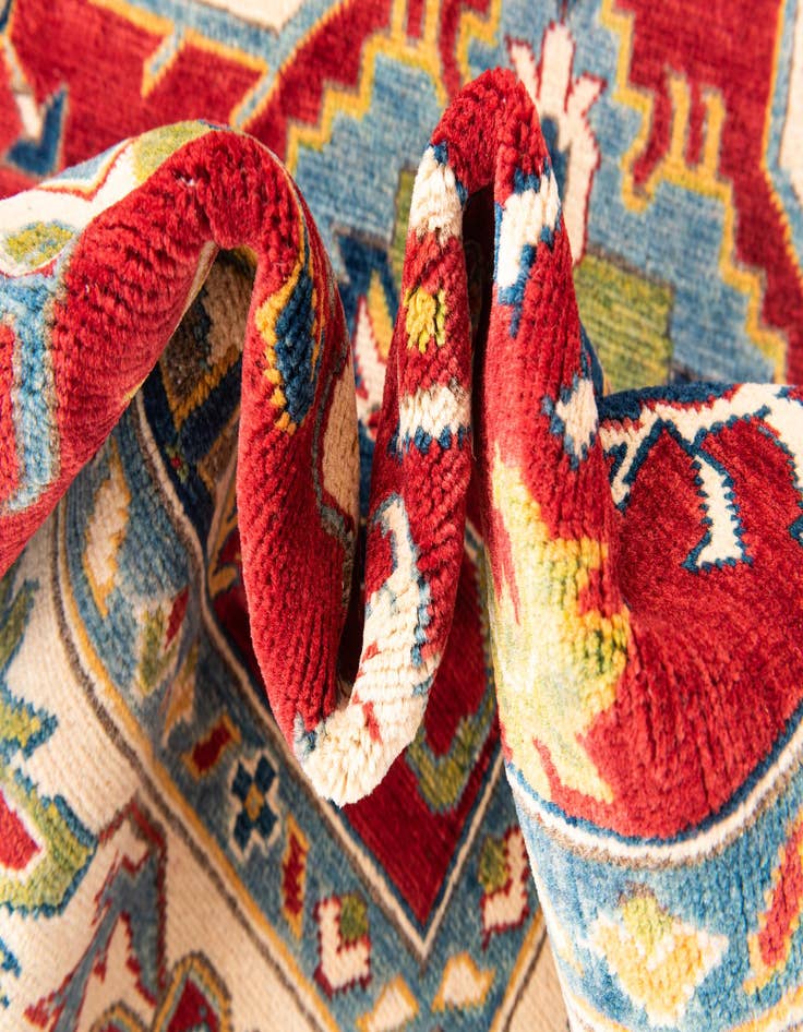 Detail image of 6' x 9' 5  Hand Knotted Kazak Rug