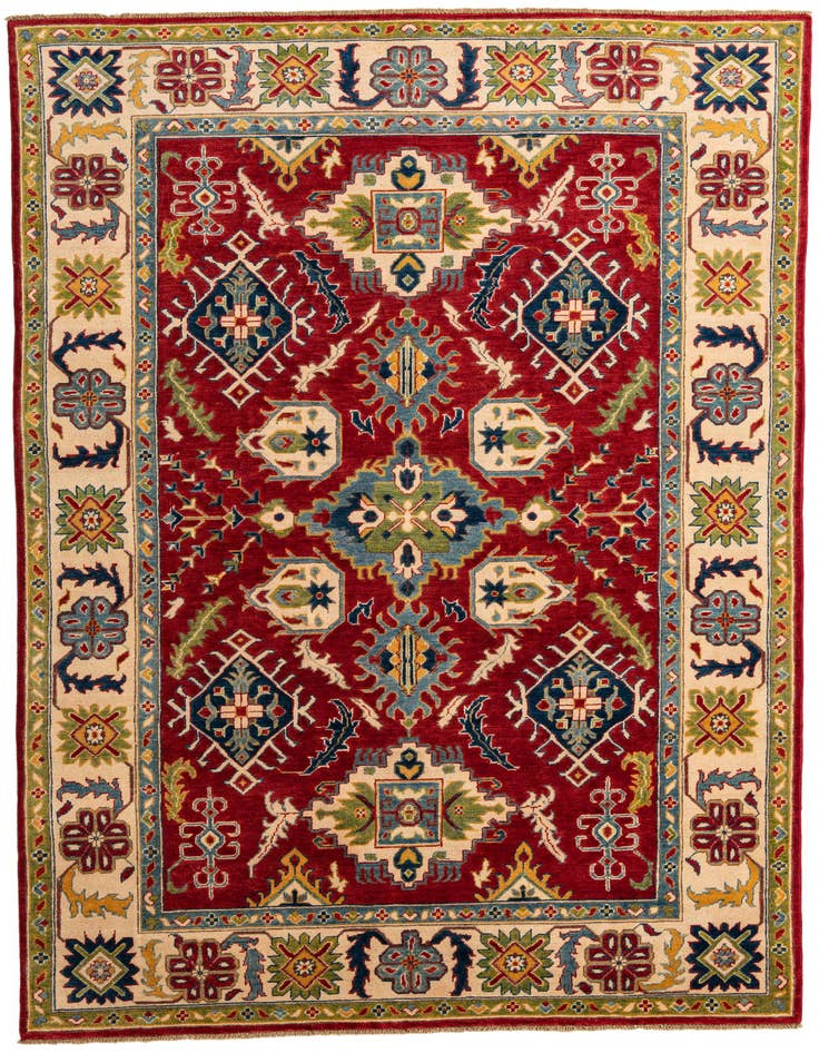 Detail image of 6' x 9' 5 Hand Knotted Kazak Rug