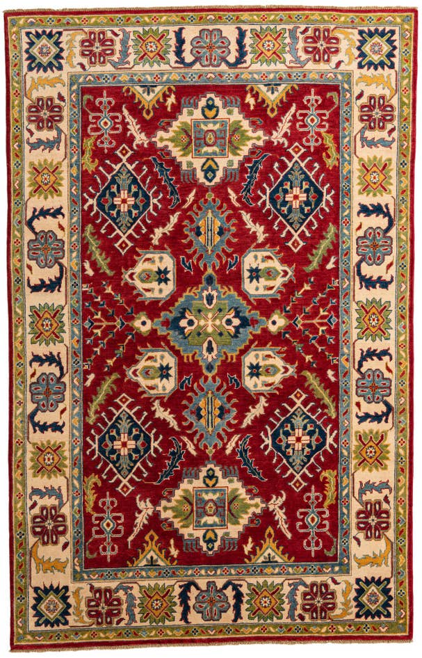 Detail image of 6' x 9' 5 Hand Knotted Kazak Rug