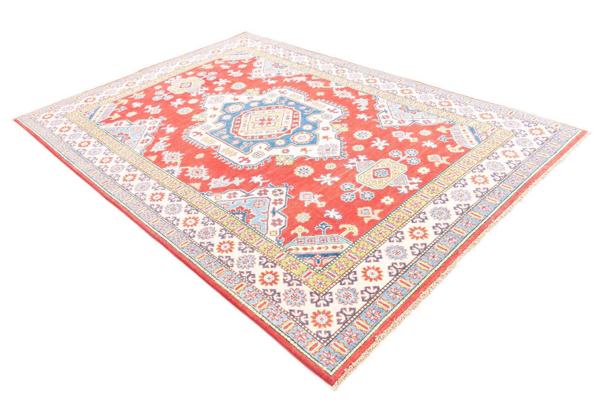 6' x 9' Hand Knotted Kazak Rug