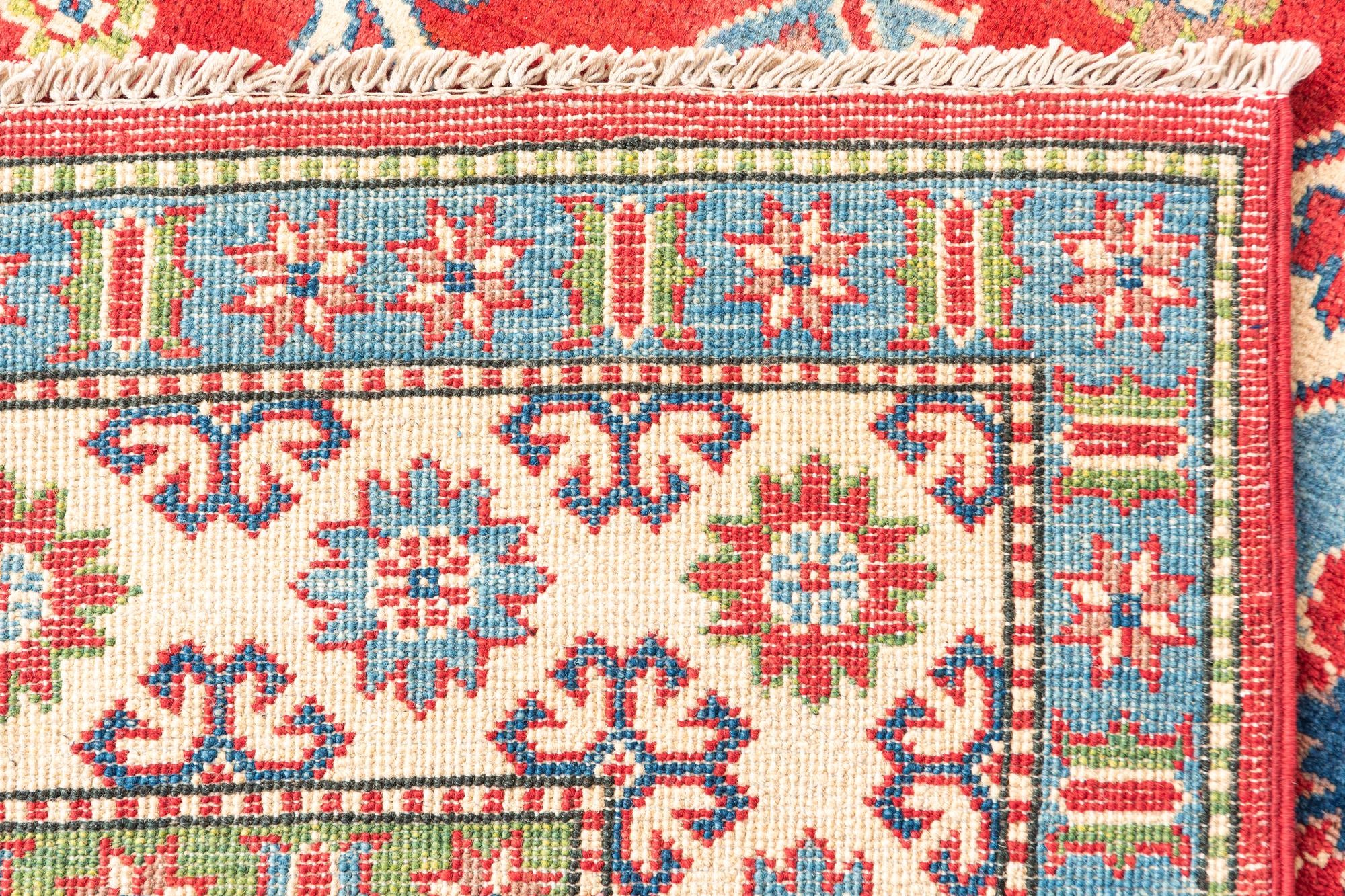 6' x 9' Hand Knotted Kazak Rug