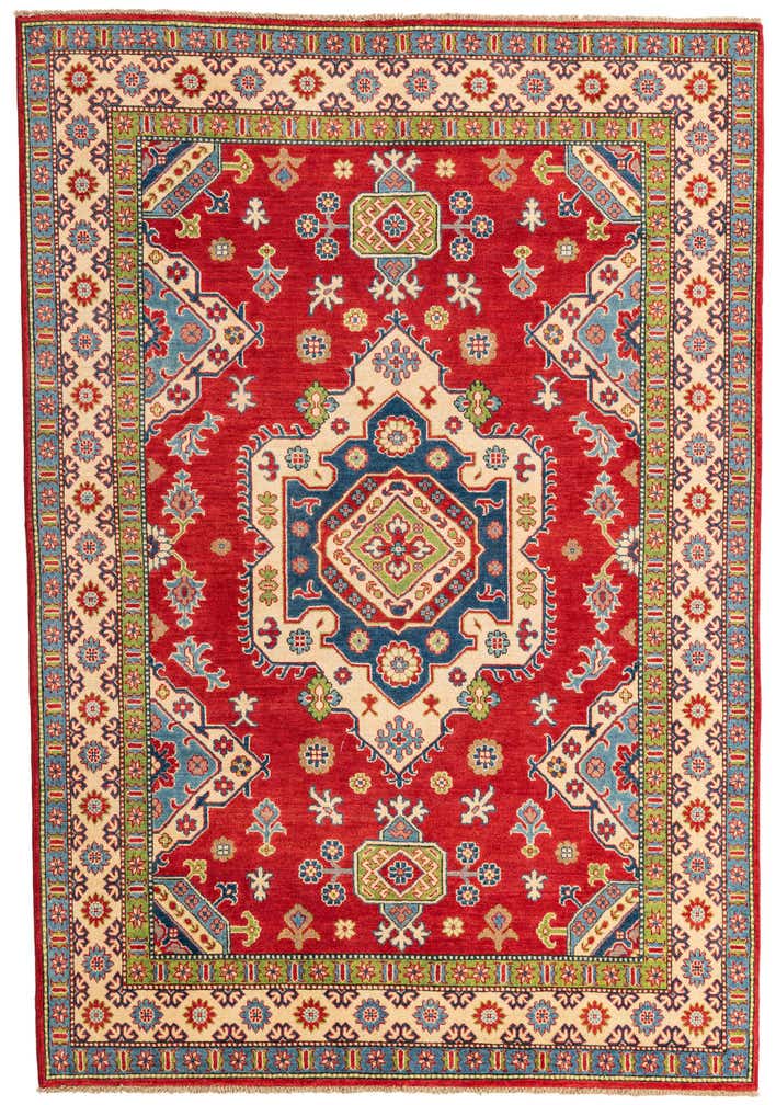 6' x 9' Hand Knotted Kazak Rug
