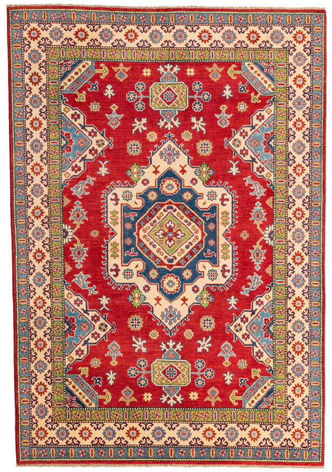 Detail image of 6' x 9' Hand Knotted Kazak Rug
