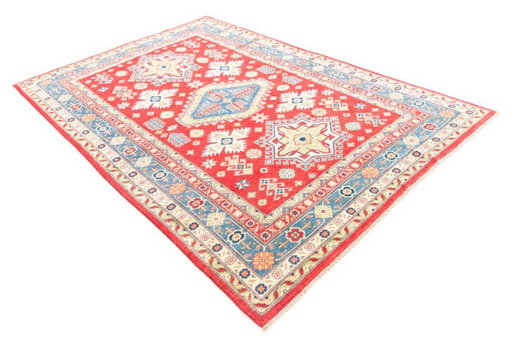Detail image of 6' x 9' 4 Hand Knotted Kazak Rug