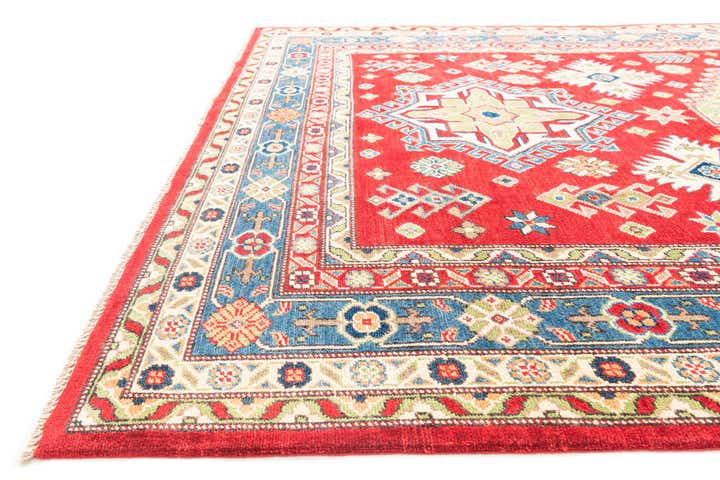 6' x 9' 4 Hand Knotted Kazak Rug