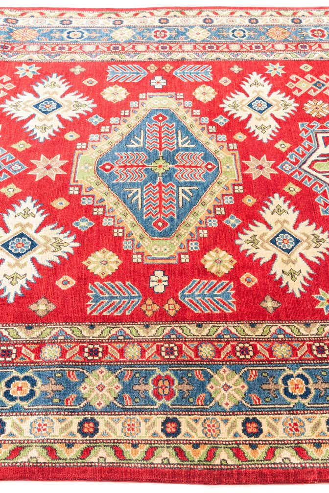 6' x 9' 4 Hand Knotted Kazak Rug