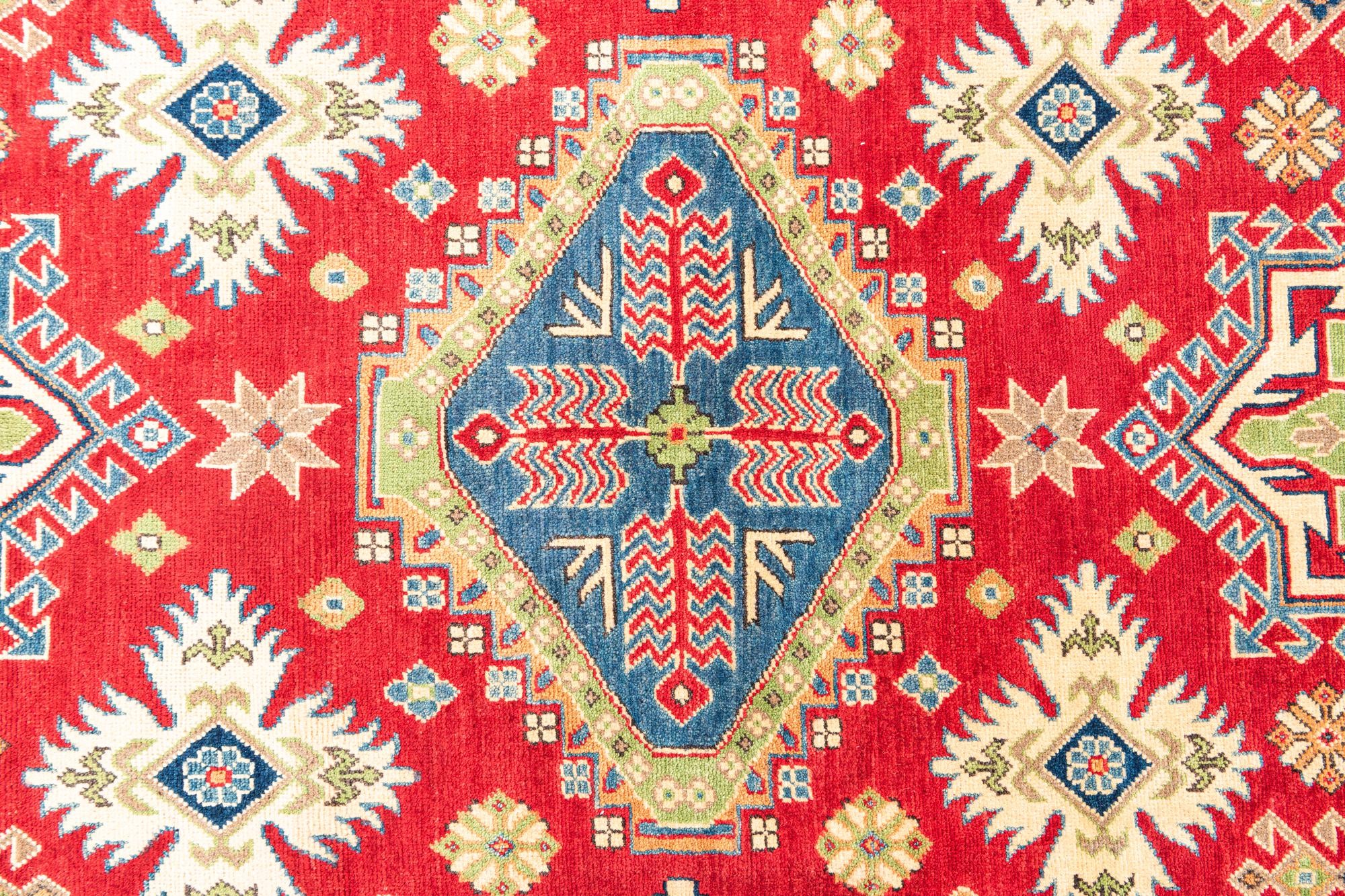 6' x 9' 4 Hand Knotted Kazak Rug