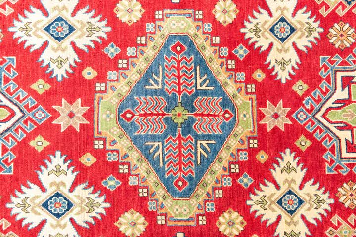 6' x 9' 4 Hand Knotted Kazak Rug