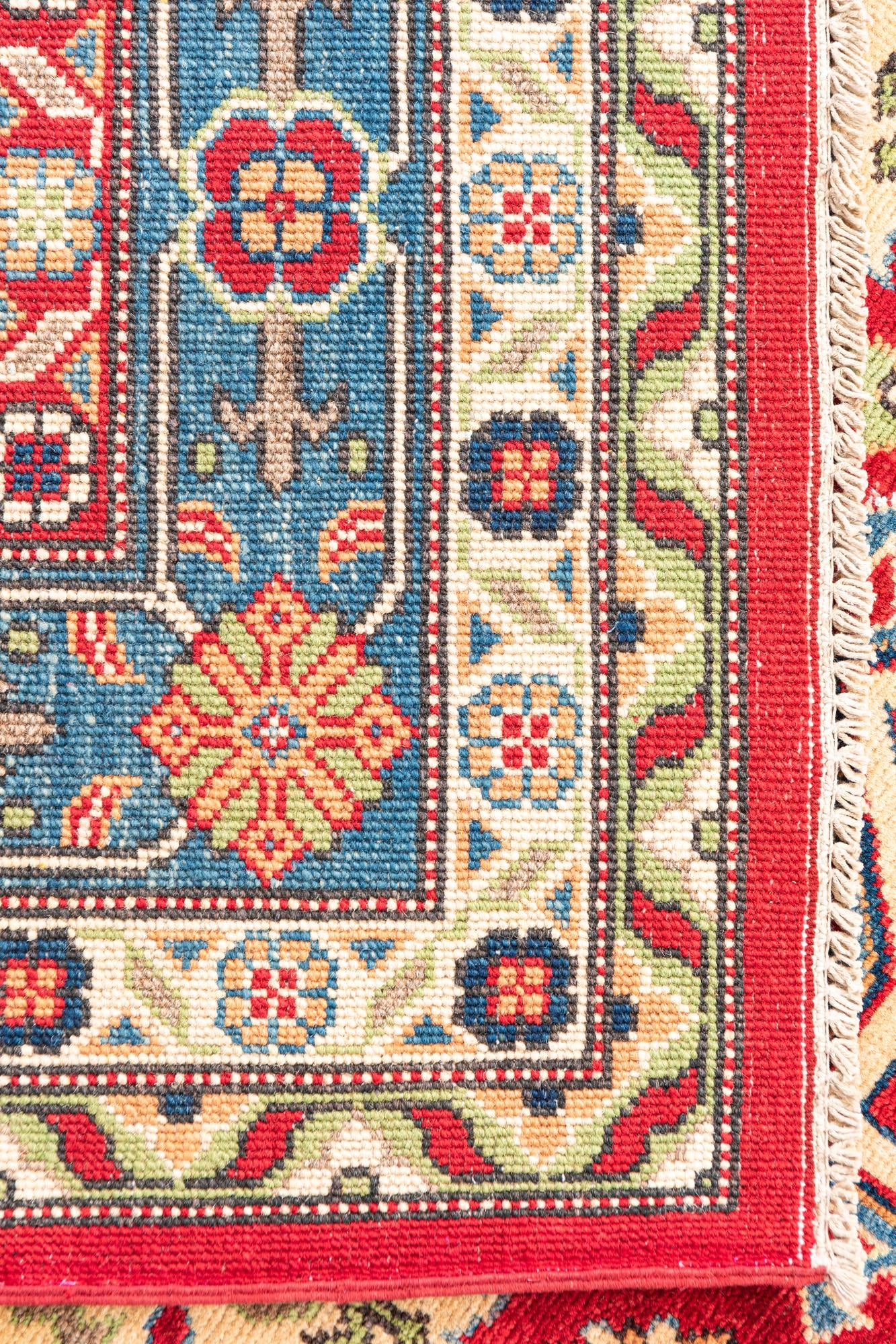 6' x 9' 4 Hand Knotted Kazak Rug