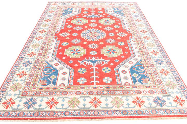 6' 2 x 9' Hand Knotted Kazak Rug
