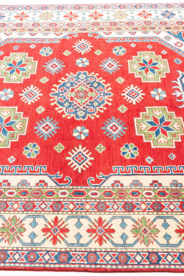 Detail image of 6' 2 x 9' Hand Knotted Kazak Rug