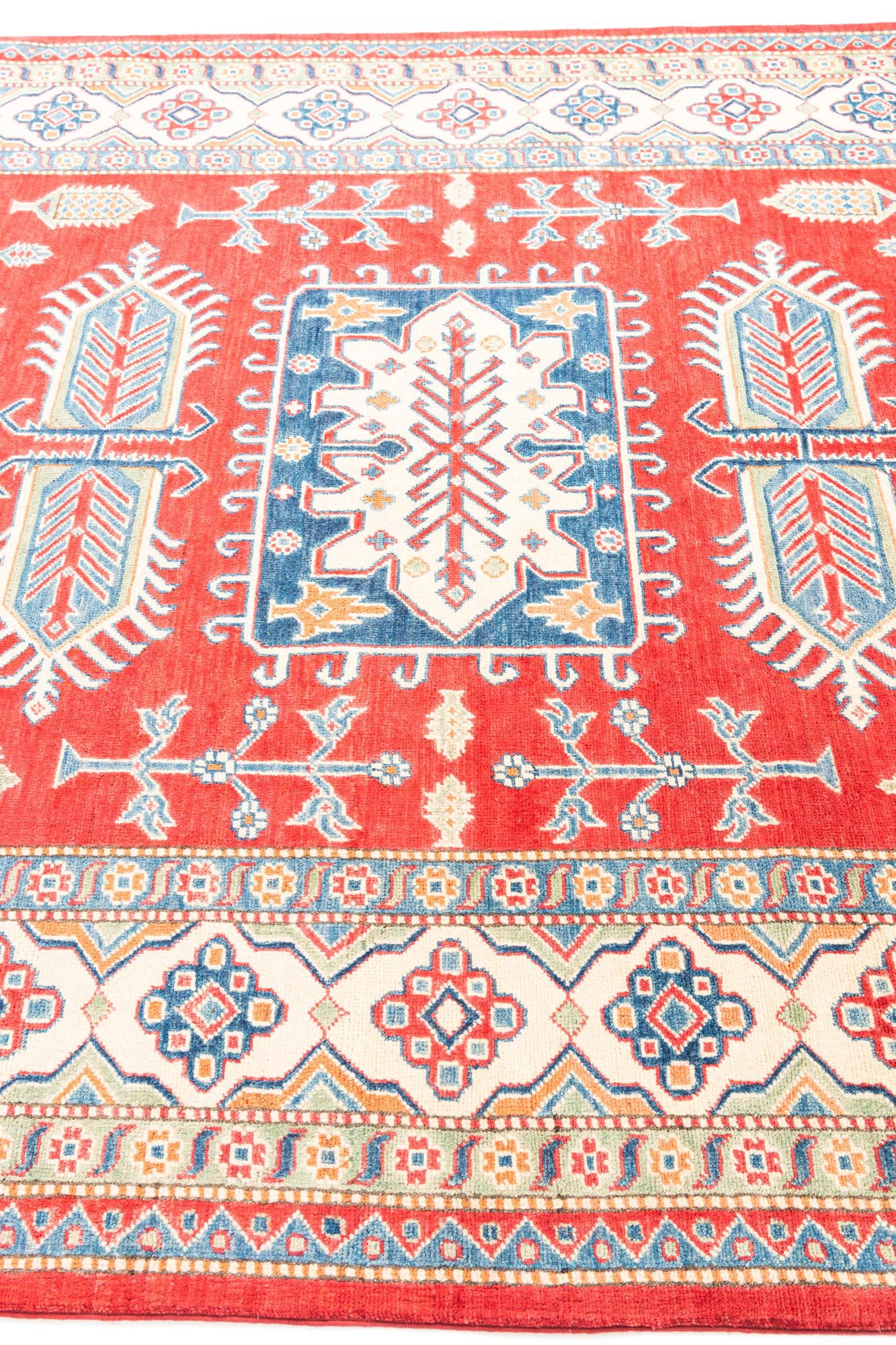 6' 7 x 9' 10 Hand Knotted Kazak Rug