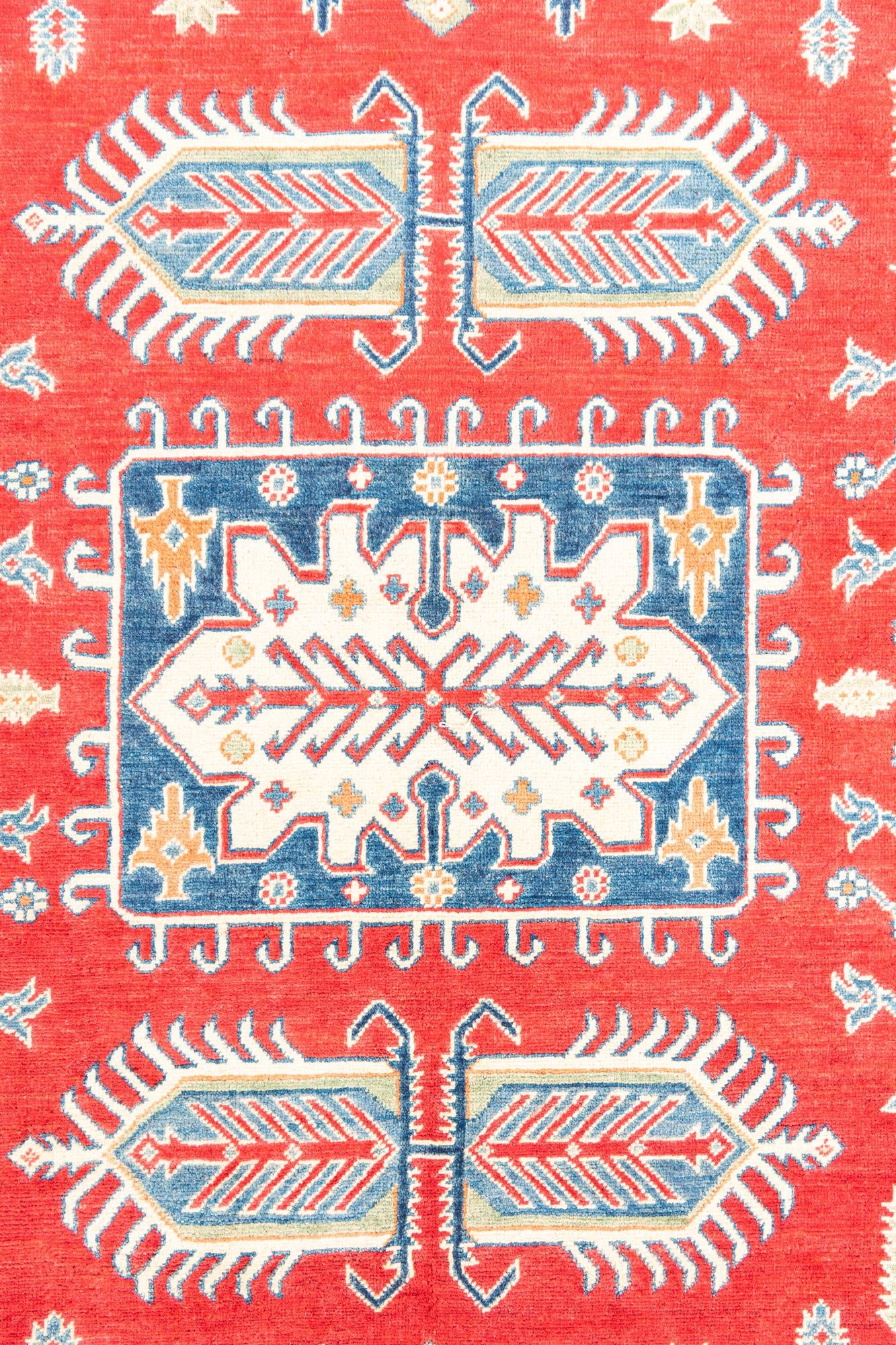 6' 7 x 9' 10 Hand Knotted Kazak Rug