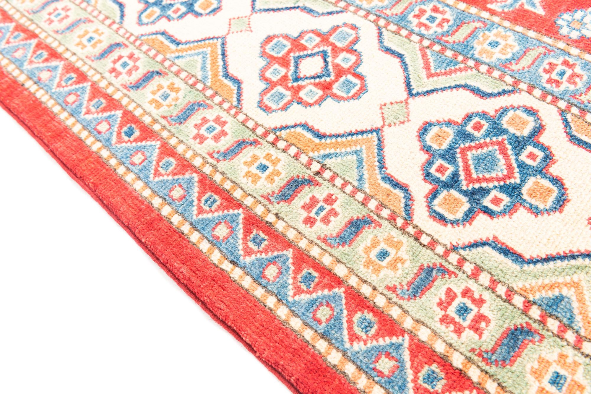 6' 7 x 9' 10 Hand Knotted Kazak Rug