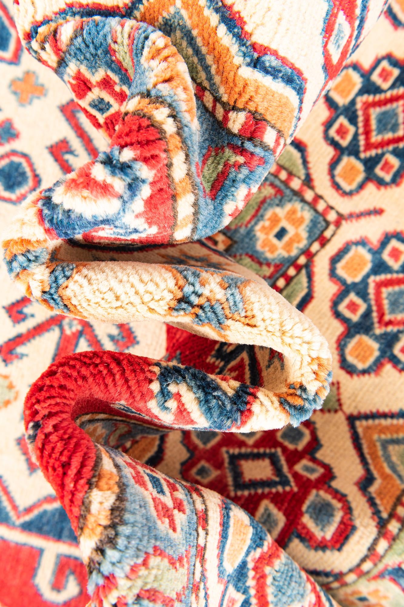 6' 7 x 9' 10 Hand Knotted Kazak Rug