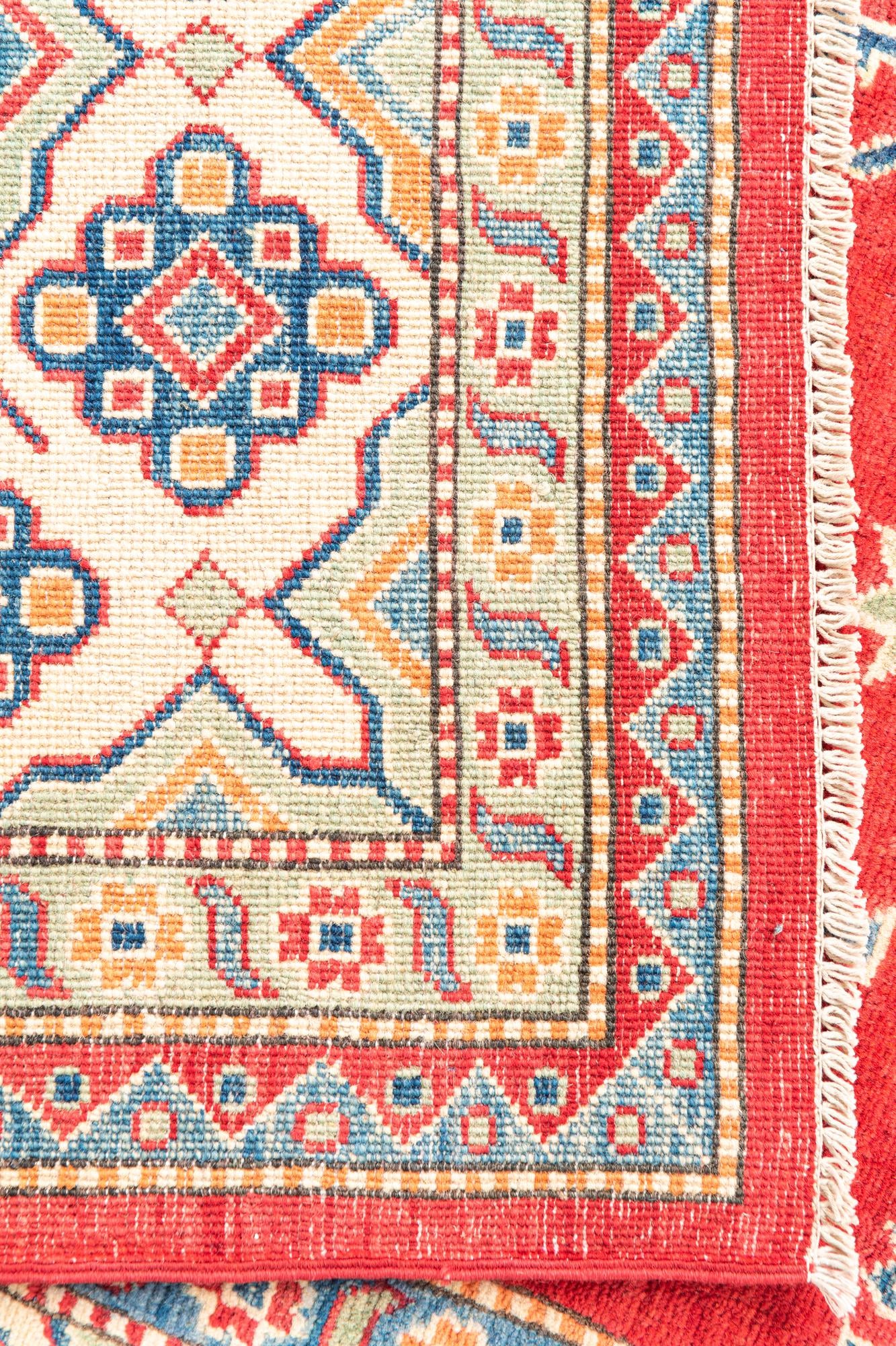 6' 7 x 9' 10 Hand Knotted Kazak Rug