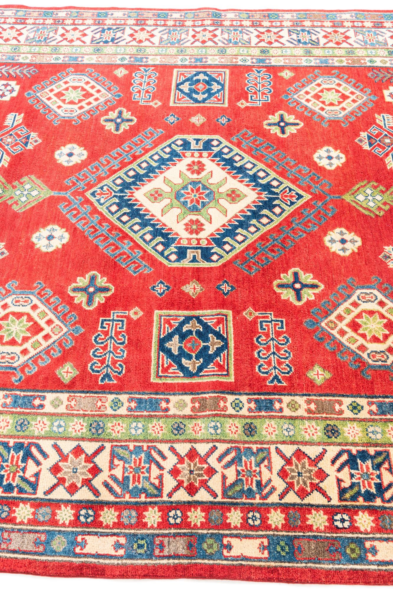 6' 9 x 10' 1 Hand Knotted Kazak Rug