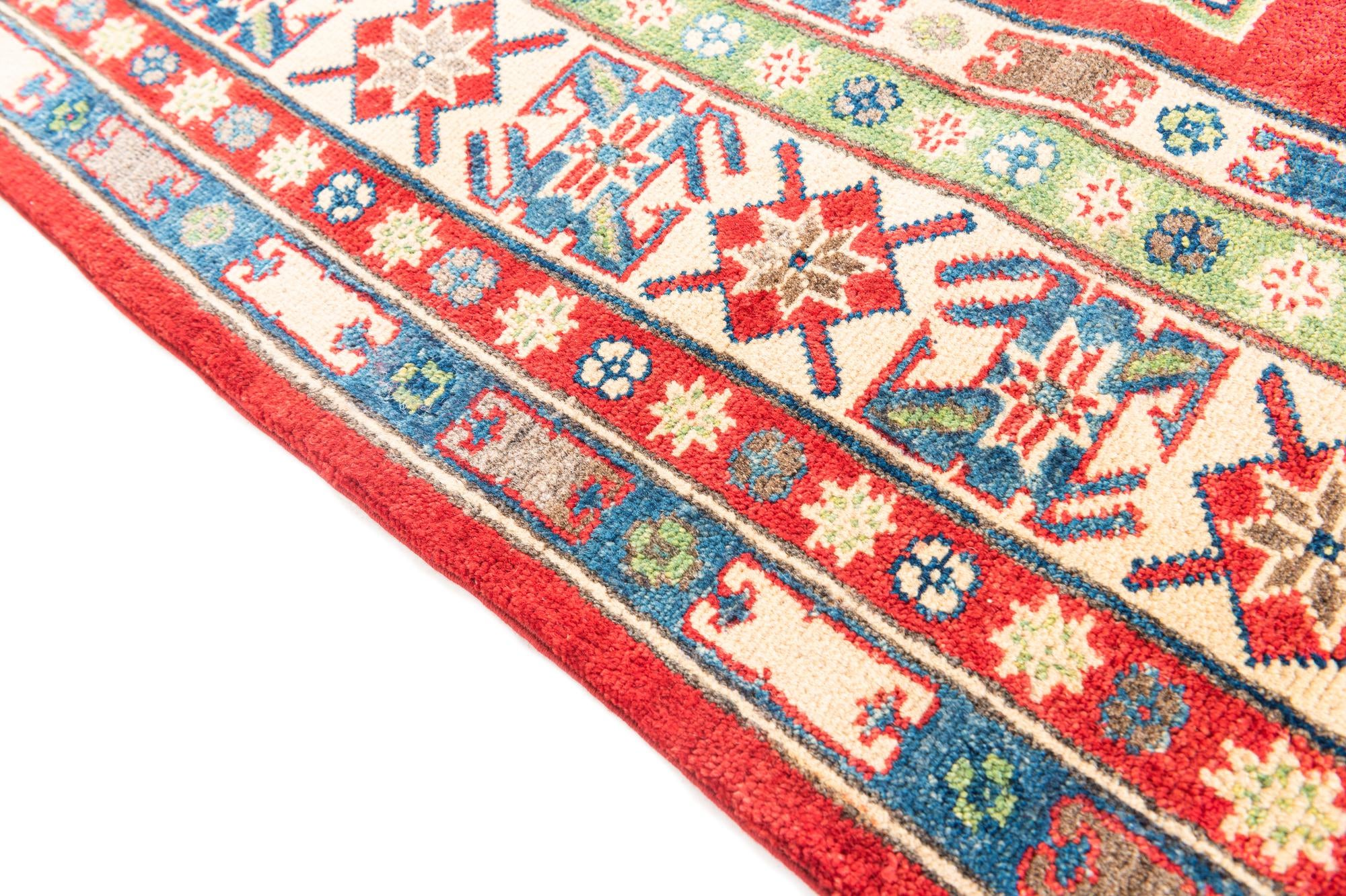 6' 9 x 10' 1 Hand Knotted Kazak Rug