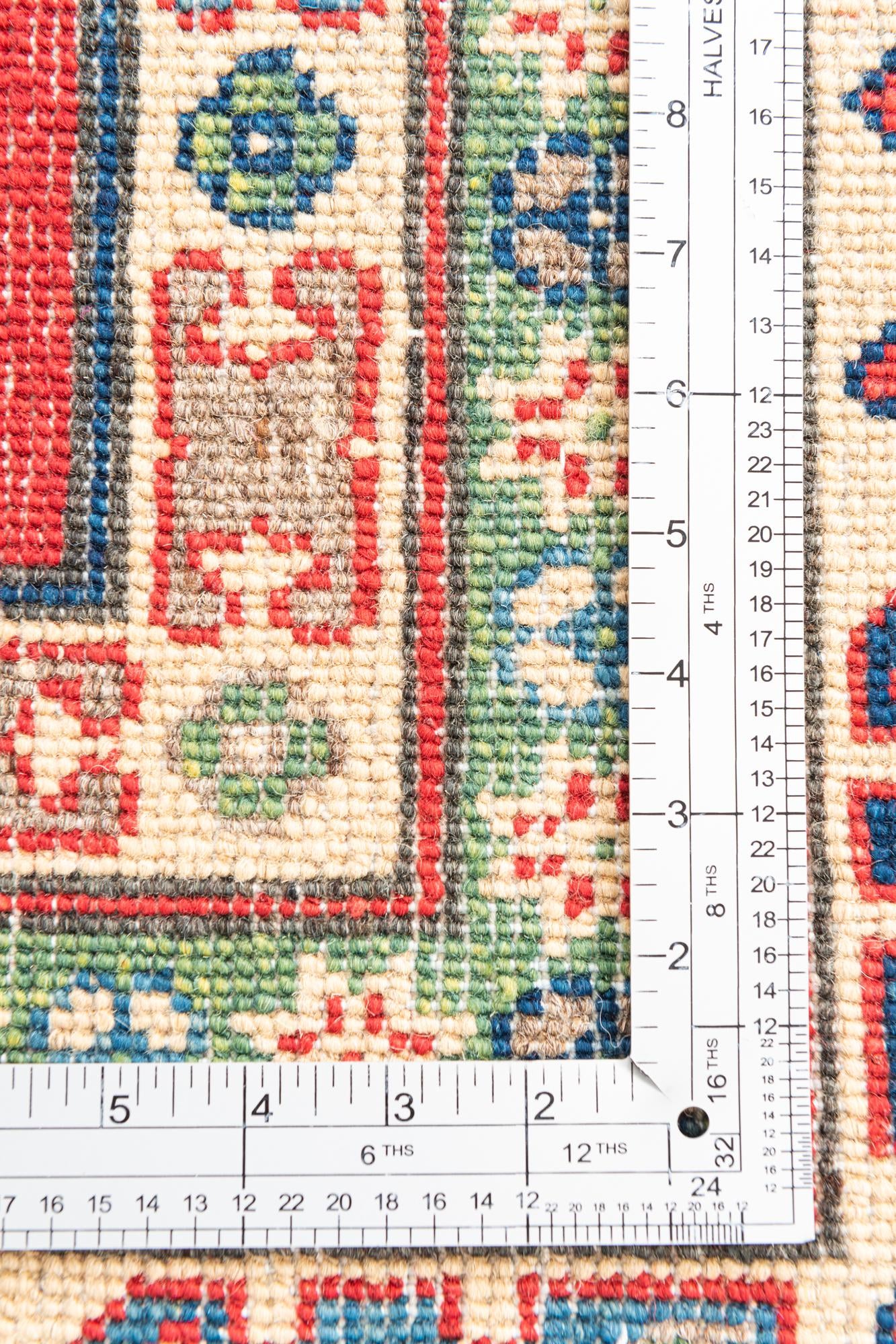 6' 9 x 10' 1 Hand Knotted Kazak Rug