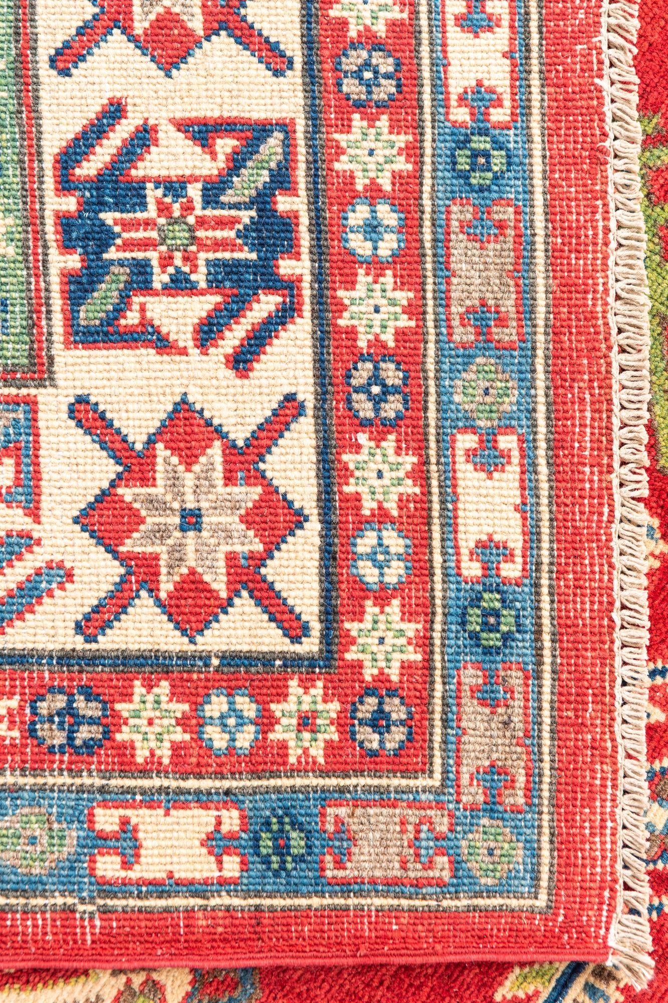 6' 9 x 10' 1 Hand Knotted Kazak Rug