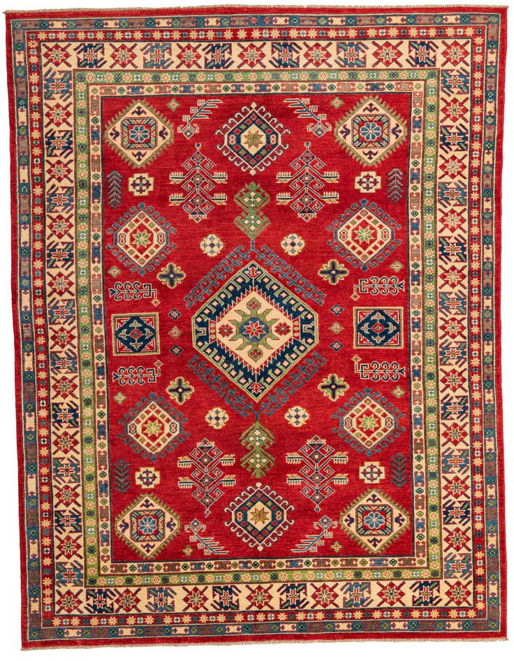 Detail image of 6' 9 x 10' 1 Hand Knotted Kazak Rug