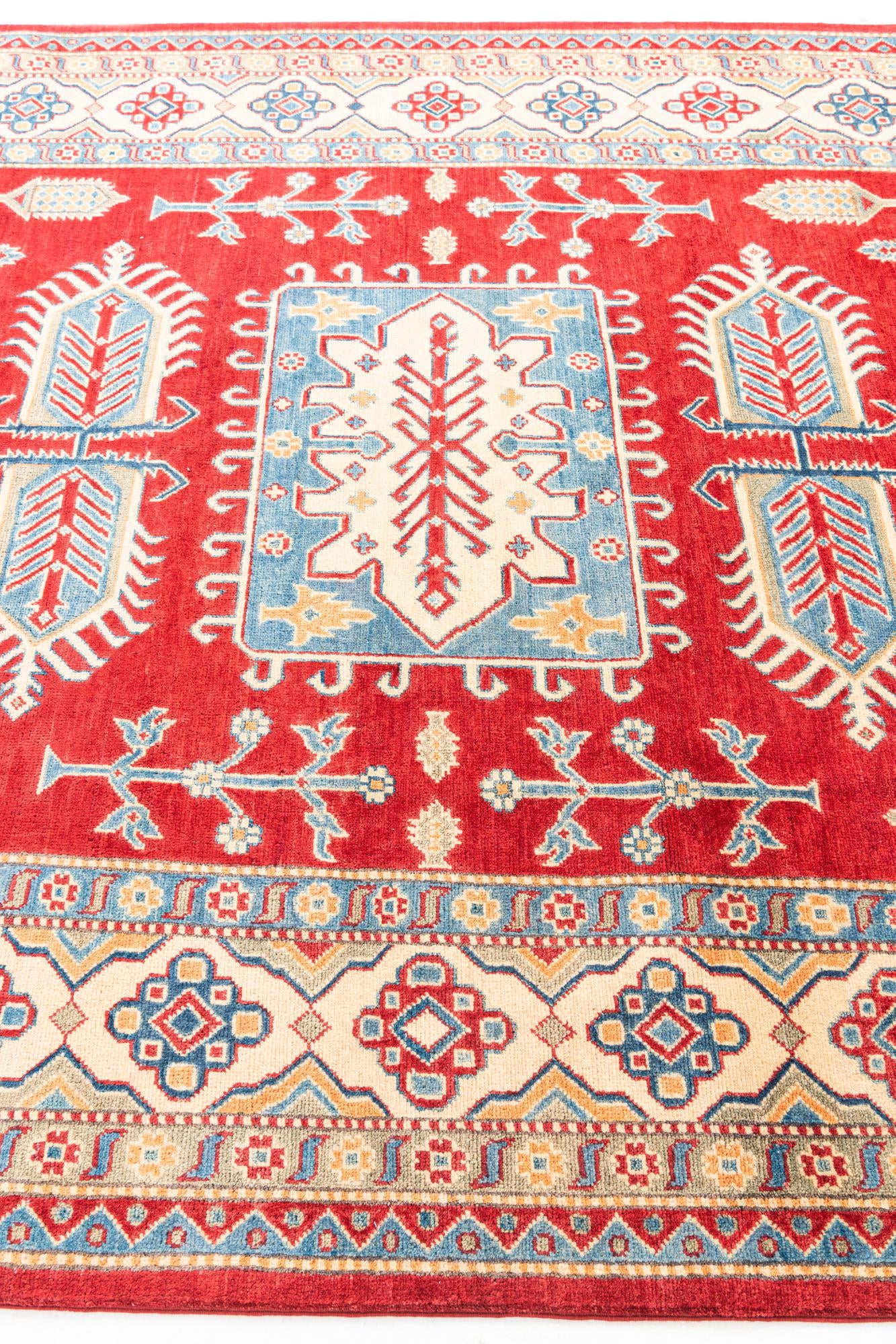 6' 7 x 9' 10 Hand Knotted Kazak Rug