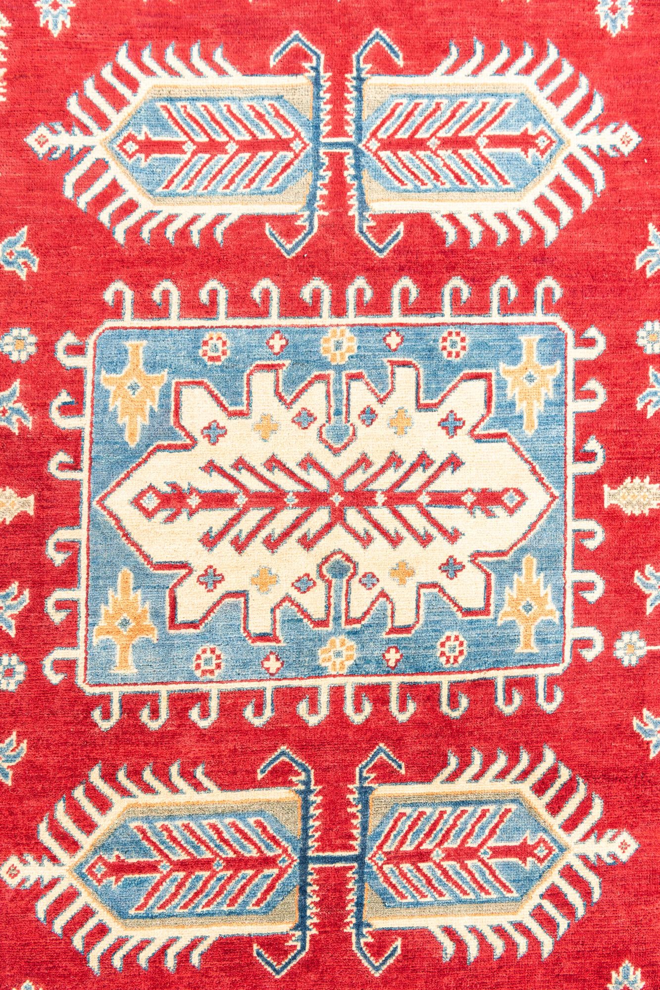 6' 7 x 9' 10 Hand Knotted Kazak Rug