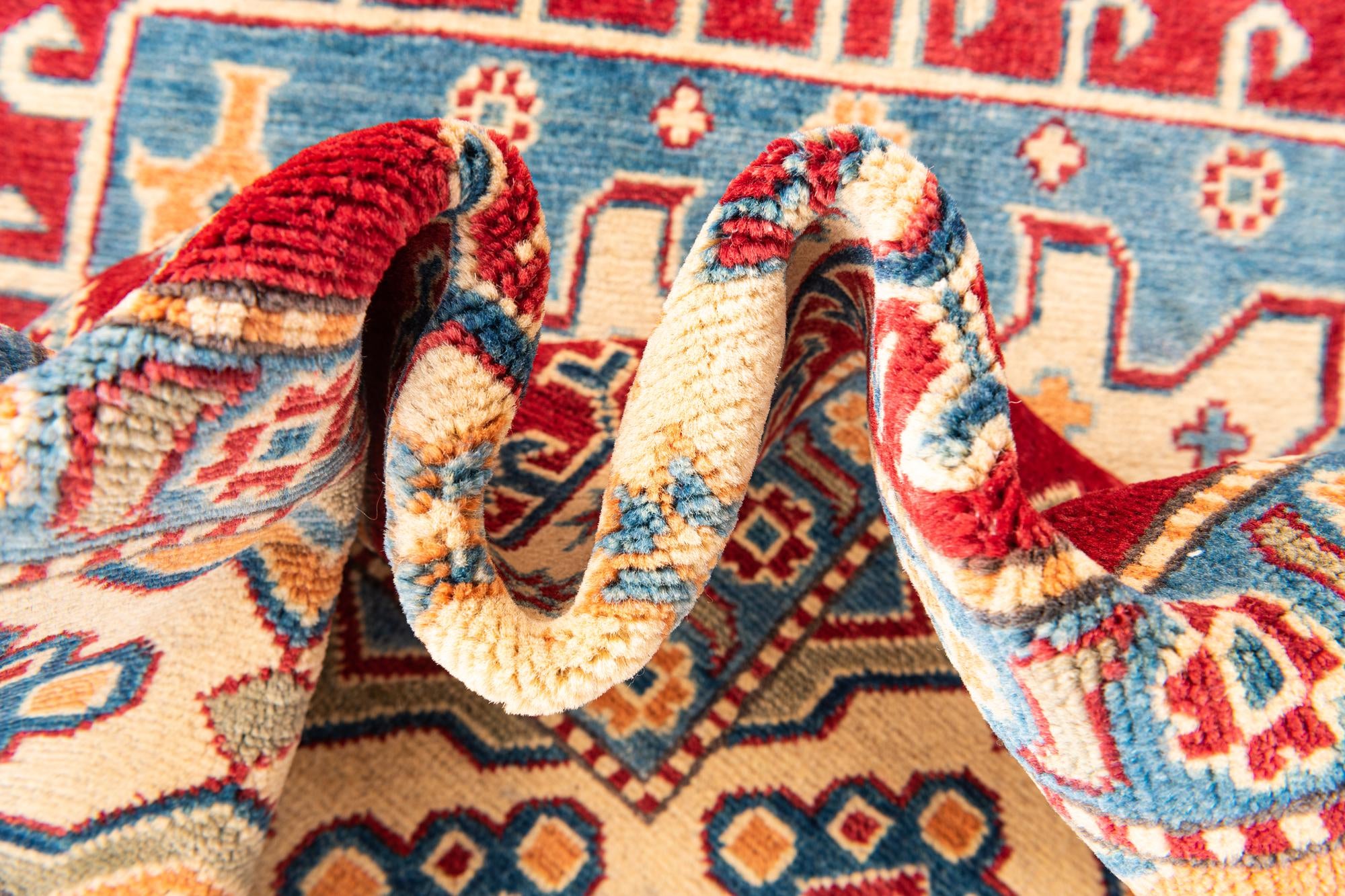 6' 7 x 9' 10 Hand Knotted Kazak Rug