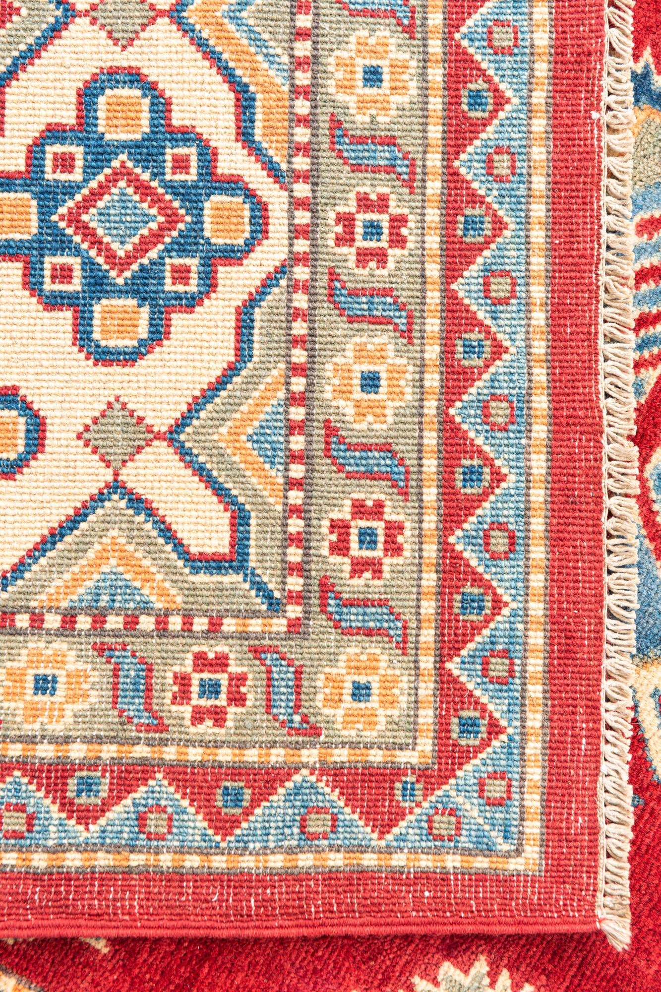 6' 7 x 9' 10 Hand Knotted Kazak Rug