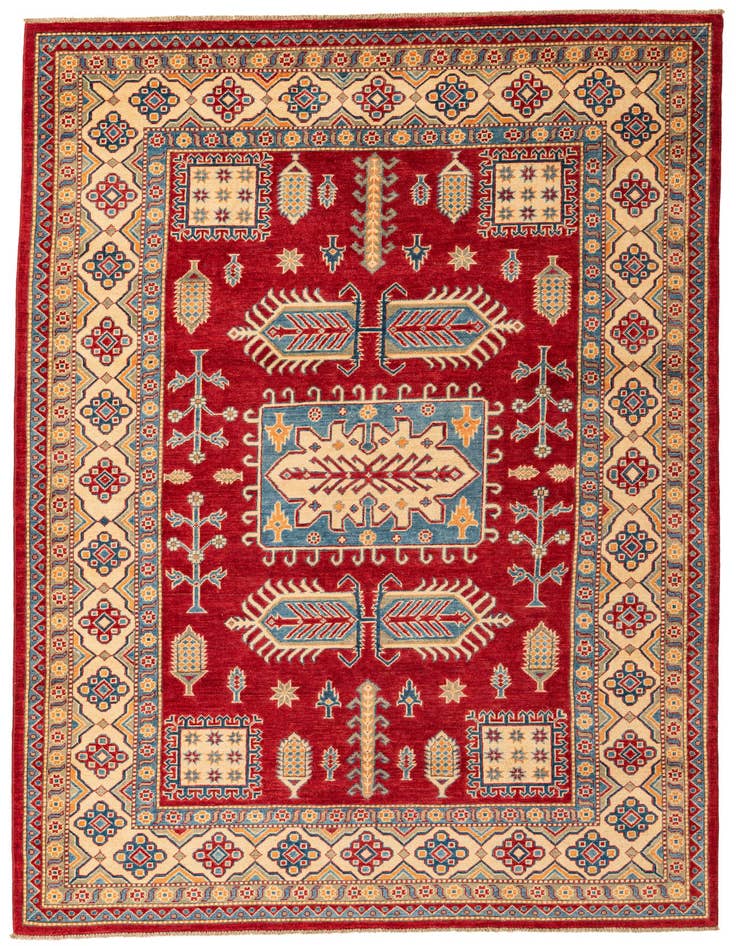 Detail image of 6' 7 x 9' 10 Hand Knotted Kazak Rug