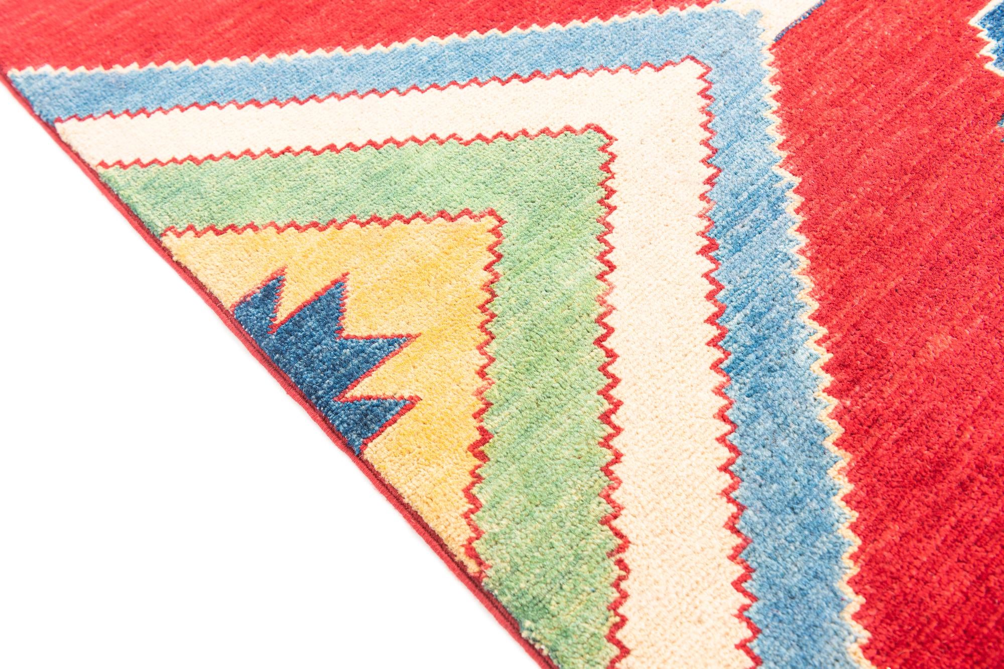 6' 6 x 9' 2 Hand Knotted Kazak Rug