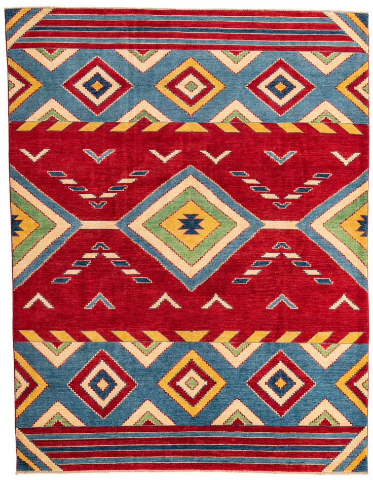 Detail image of 6' 6 x 9' 2 Hand Knotted Kazak Rug