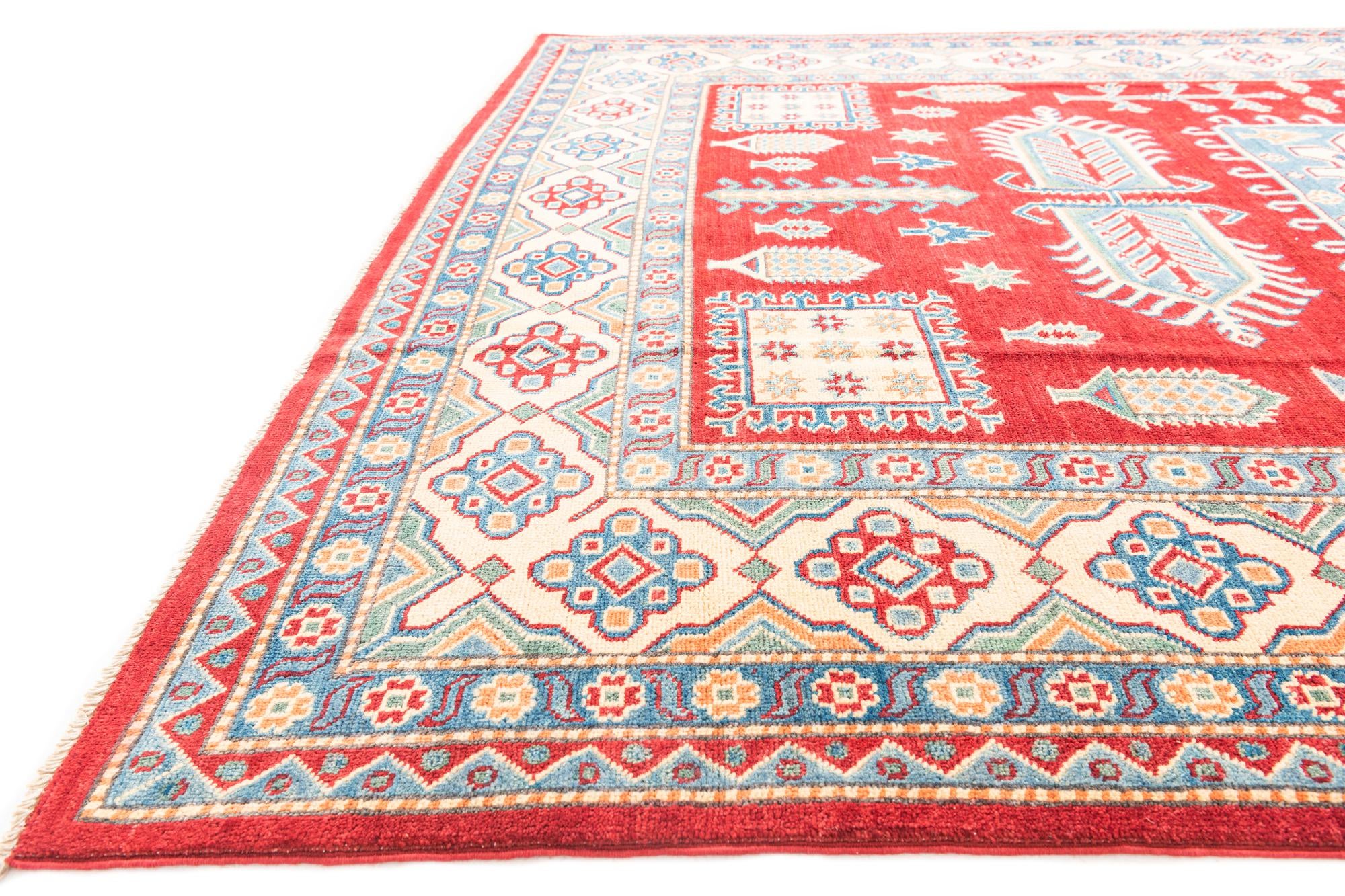 6' 6 x 9' 10 Hand Knotted Kazak Rug
