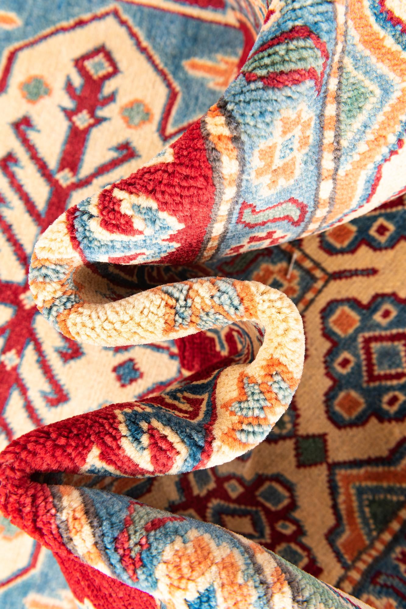 6' 6 x 9' 10 Hand Knotted Kazak Rug