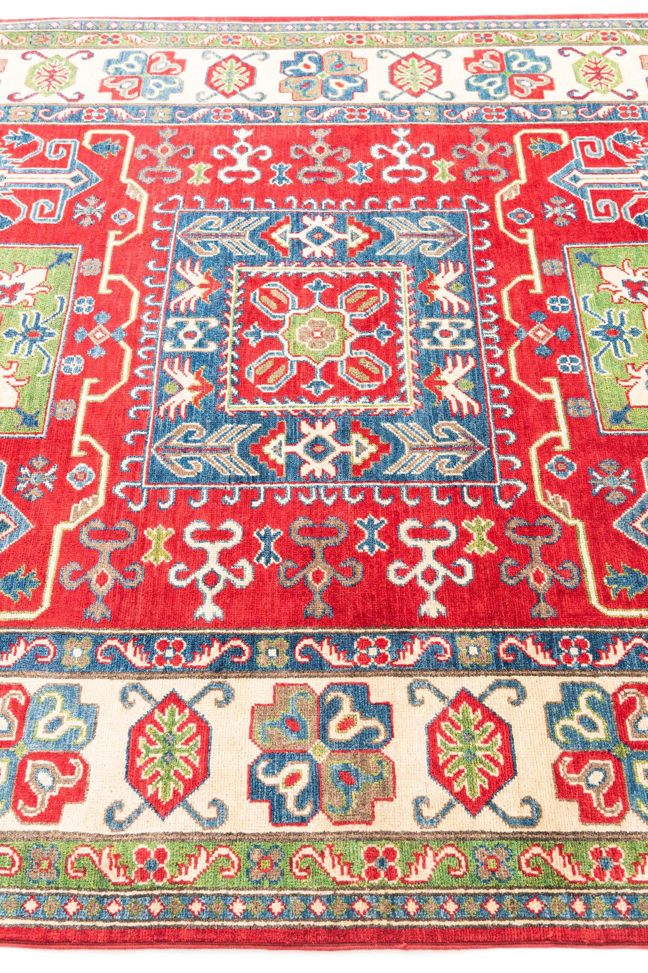 6' x 9' Hand Knotted Kazak Rug