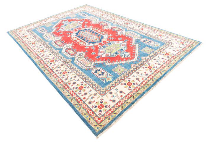 6' 8 x 10' Hand Knotted Kazak Rug