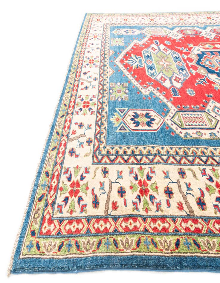 Detail image of 6' 8 x 10'  Hand Knotted Kazak Rug