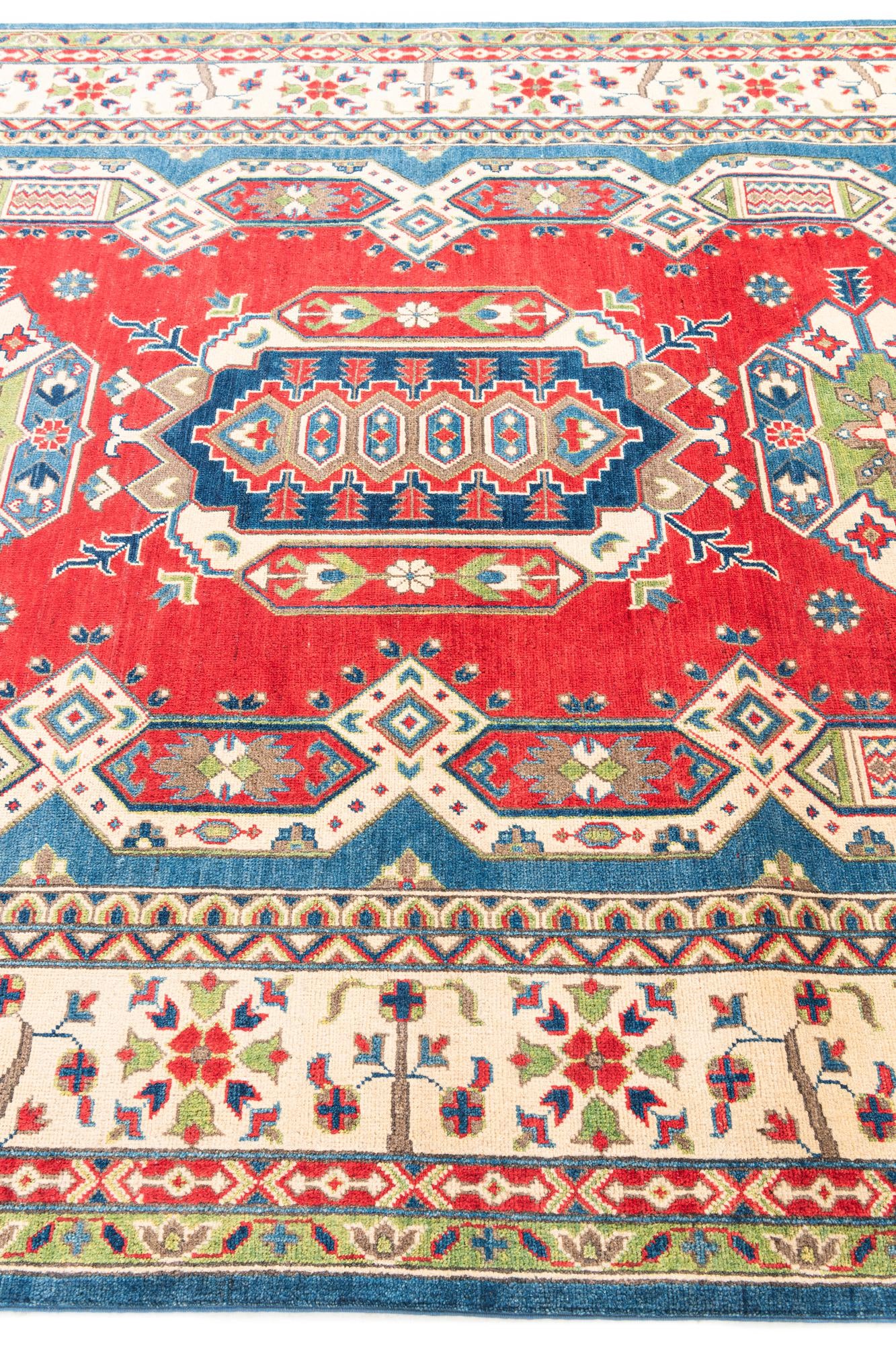 6' 8 x 10' Hand Knotted Kazak Rug