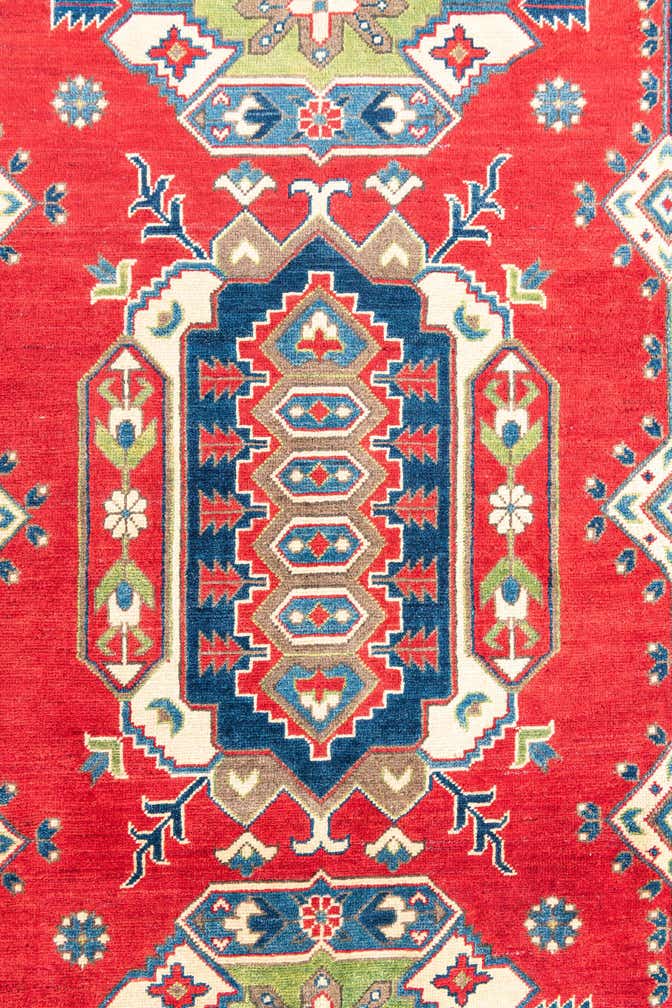 6' 8 x 10' Hand Knotted Kazak Rug